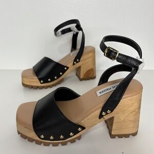 Steve Madden Ocala Womens Platform Sandal Ankle Strap Lug Sole Heeled Clogs Sz 7